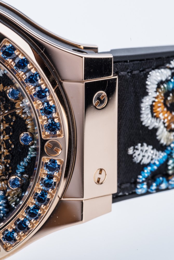 Hublot 343.PS.6599.NR.1201 Big Bang 41mm Ladies Broderie Sugar Skull Gold - фото 12