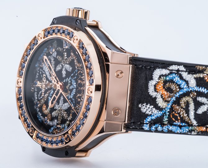 Hublot 343.PS.6599.NR.1201 Big Bang 41mm Ladies Broderie Sugar Skull Gold - фото 15