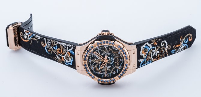 Hublot 343.PS.6599.NR.1201 Big Bang 41mm Ladies Broderie Sugar Skull Gold - фото 18
