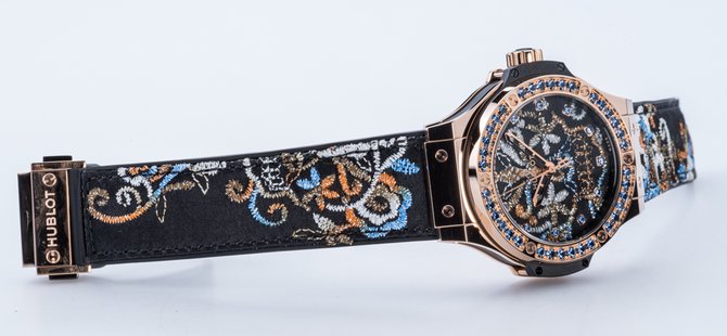 Hublot 343.PS.6599.NR.1201 Big Bang 41mm Ladies Broderie Sugar Skull Gold - фото 20