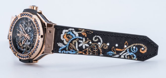 Hublot 343.PS.6599.NR.1201 Big Bang 41mm Ladies Broderie Sugar Skull Gold - фото 21