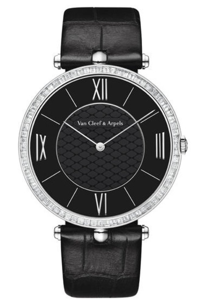 Van Cleef & Arpels Pierre Arpels Platine 42 mm Baguette Mens Watches Platinum