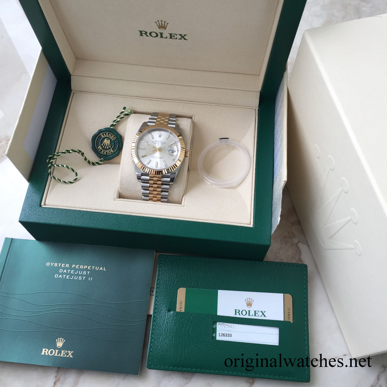 126333 Silver Rolex Yellow Rolesor New 2016 Datejust