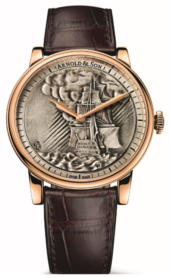 Arnold & Son 1LCAP.S05A.C111A Royal Collection HMS Victory – HMS Victory At Sea, Lit By Rays Of Sunshine Piercing The Clouds