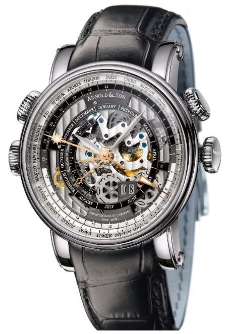 1H6AS.O01A.C79F Arnold & Son Hornet World Timer Skeleton Royal Collection