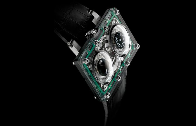 MB&F 20.DSTBL.B Horological Machines HM2 Sapphire Black PVD Coated Titanium - фото 4