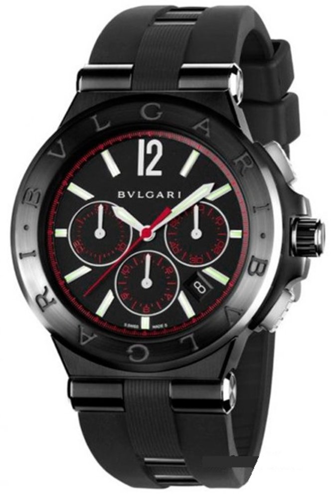 Bvlgari Bulgari Diagono Ultranero Chronograph Red Diagono 42 mm