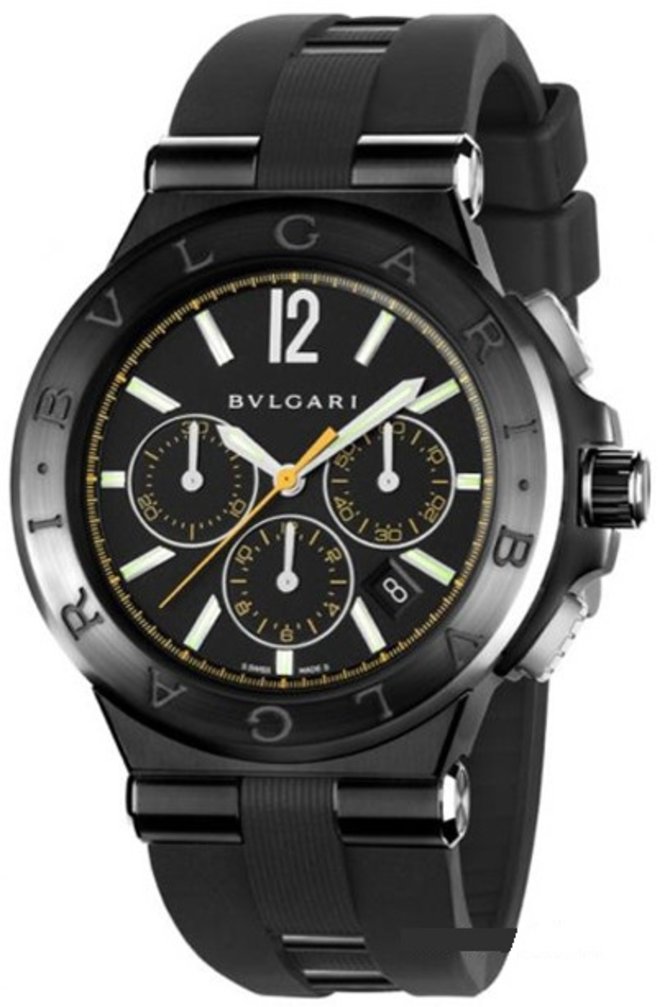 Bvlgari Bulgari Diagono Ultranero Chronograph Yellow Diagono 42