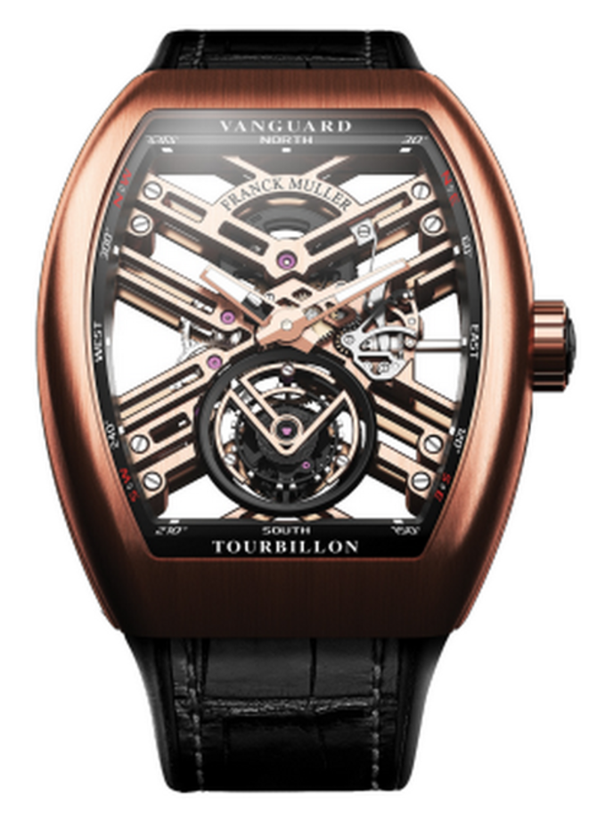 Franck Muller V 45 T SQT 5NBR.NR Vanguard Tourbillon Skeleton