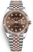 Rolex Часы Rolex Datejust 126331 Chocolate set with diamonds Jubilee Bracele 41 mm