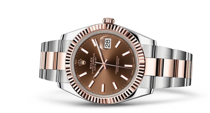 Rolex 126331 Chocolate Oyster Bracelet Datejust 41 mm Rolesor Everose New 2016 - фото 3