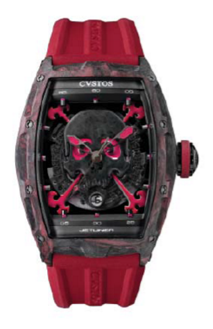 Red & Black Carbon Forged Carbon Honolulu Cvstos Inkvaders Skull Challenge