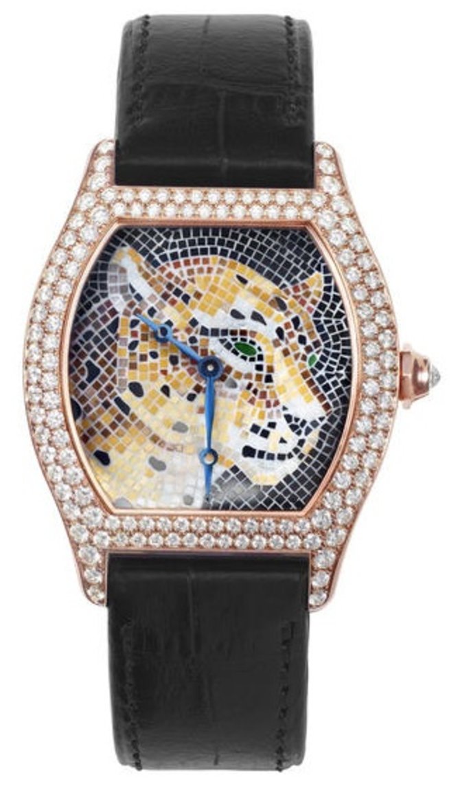 Cartier Large Model D'Art Pink Gold Diamond Set