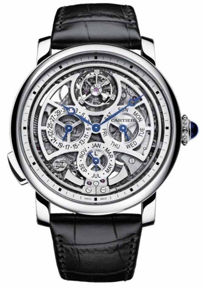 Cartier Grande Complication Skeleton Rotonde De Cartier Platinum