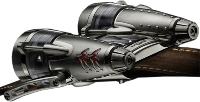 MB&F 41.TSL.BDT Horological Machines HM4 Thunderbolt Double Trouble