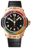 Hublot Big Bang One Click 39 mm 465.OS.1180.LR.4099 King Gold Neige Rainbow Baguettes