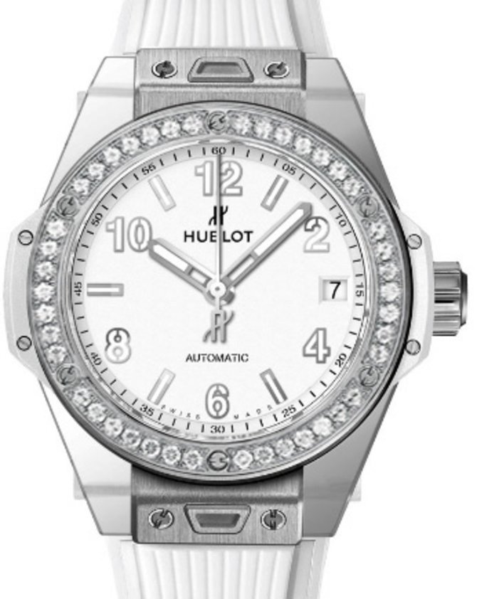 Hublot 465.SE.2010.RW.1204 Big Bang One Click 39 mm Steel White Diamonds - фото 2