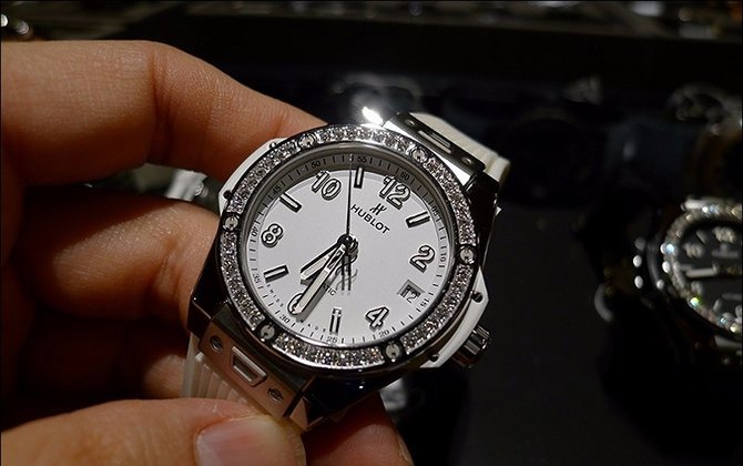 Hublot 465.SE.2010.RW.1204 Big Bang One Click 39 mm Steel White Diamonds - фото 4