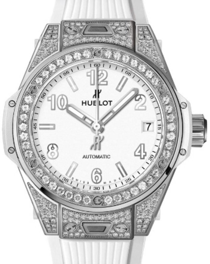 Hublot 465.SE.2010.RW.1604 Big Bang One Click 39 mm Steel White Pave - фото 1