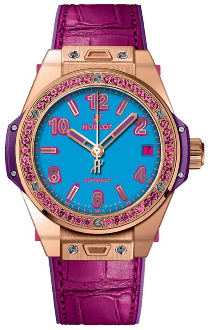 Hublot 465.OP.5189.LR.1233.POP16 Big Bang One Click 39 mm Pop Art King Gold Rose - фото 1