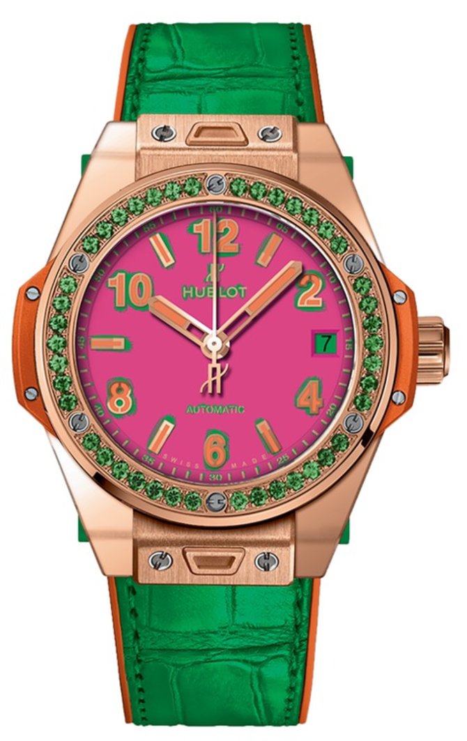 Hublot 465.OG.7398.LR.1222.POP16 Big Bang One Click 39 mm Pop Art King Gold Apple - фото 1