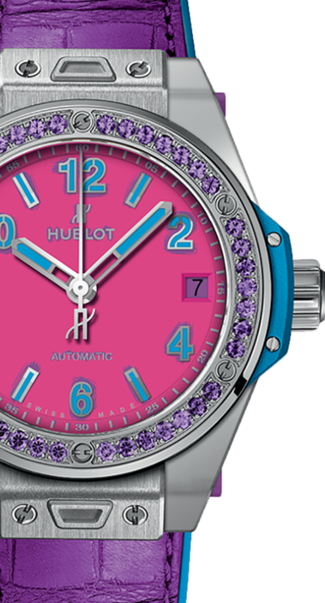 Hublot 465.SV.7379.LR.1205.POP16 Big Bang One Click 39 mm Pop Art Steel Purple - фото 2