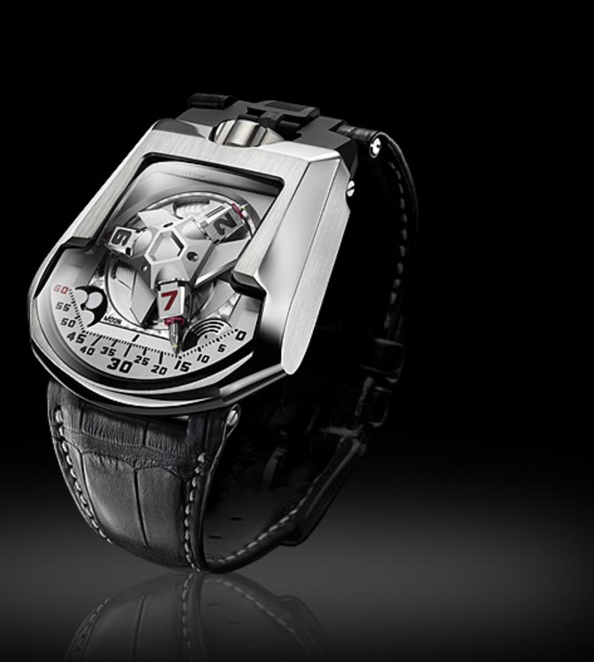 Urwerk UR-202 "White Shark" UR-200 Titanium Steel - фото 2