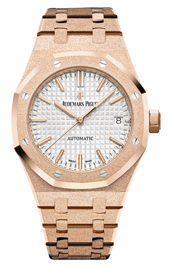Audemars Piguet 15454OR.GG.1259OR.01 Royal Oak Frosted Gold 37mm - фото 1