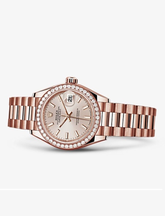 Rolex 279135rbr-0006 Datejust Ladies 28 mm Everose Gold  - фото 2