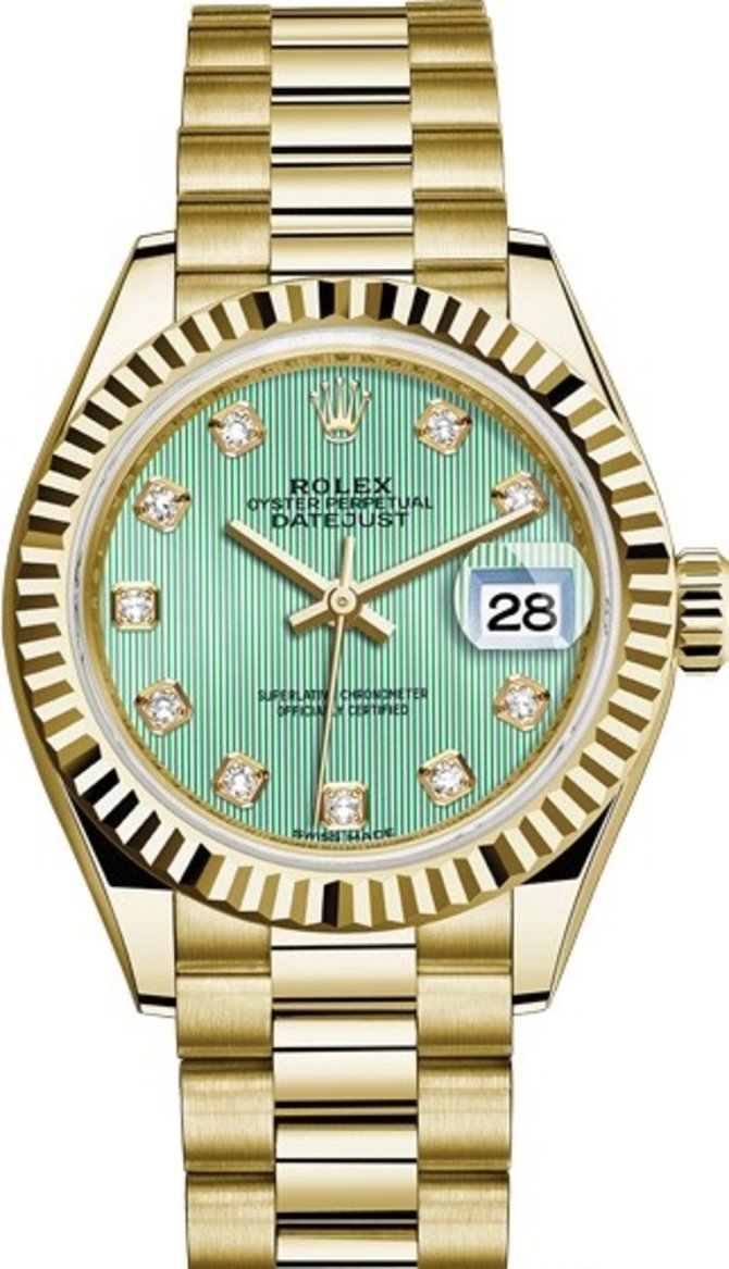 Rolex 279178-0027 Datejust Ladies 28 mm Yelow Gold  - фото 1
