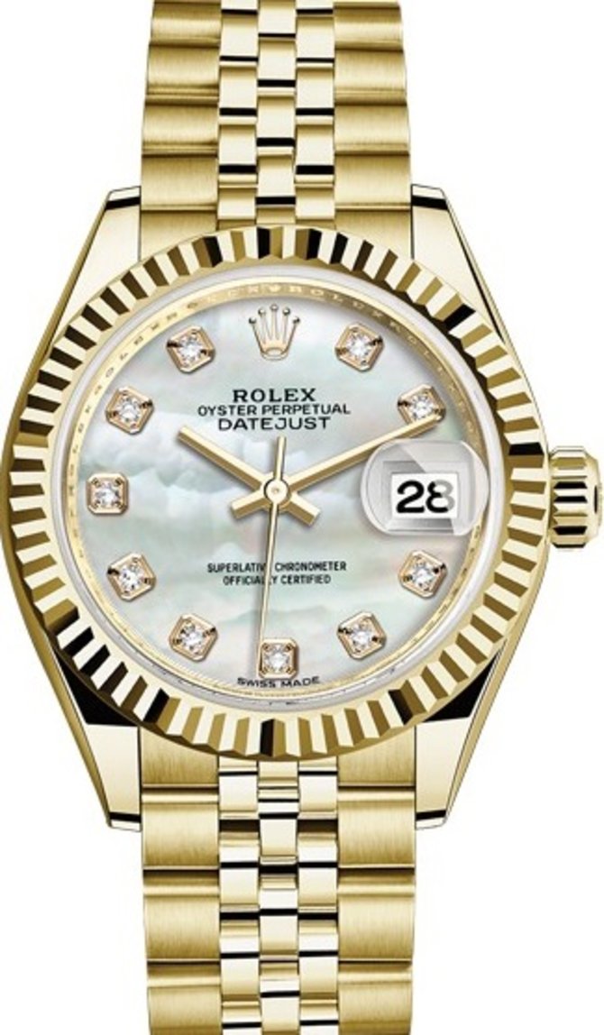 Rolex 279178-0026 Datejust Ladies 28 mm Yelow Gold  - фото 1