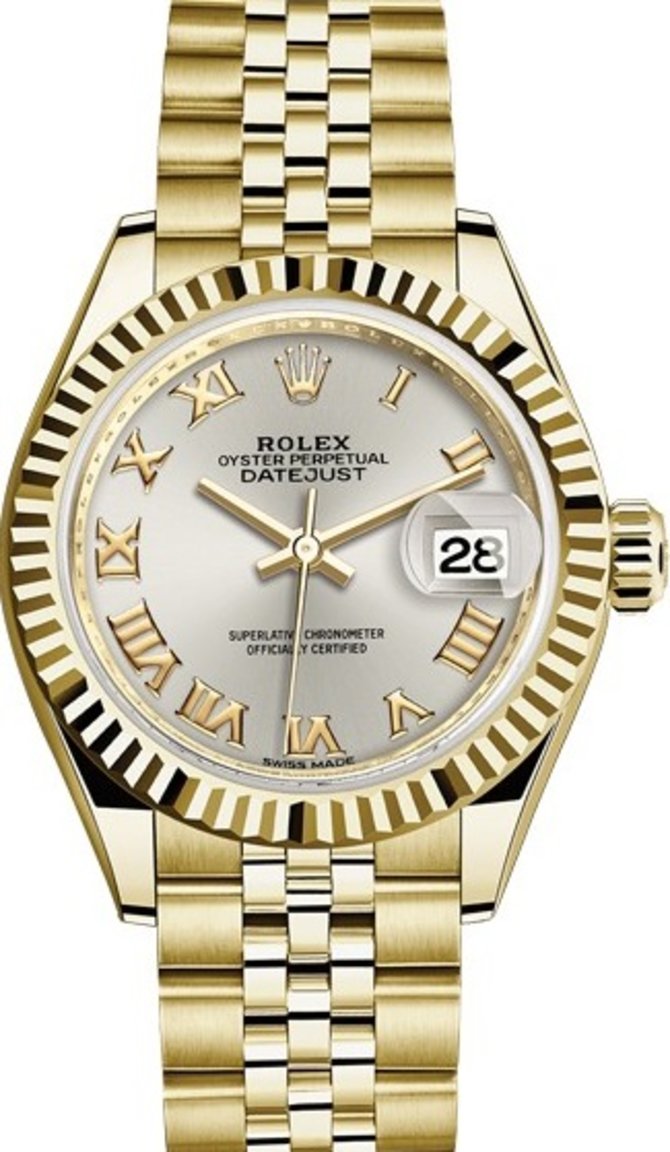 Rolex 279178-0021 Datejust Ladies 28 mm Yelow Gold  - фото 1