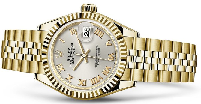 Rolex 279178-0021 Datejust Ladies 28 mm Yelow Gold  - фото 2