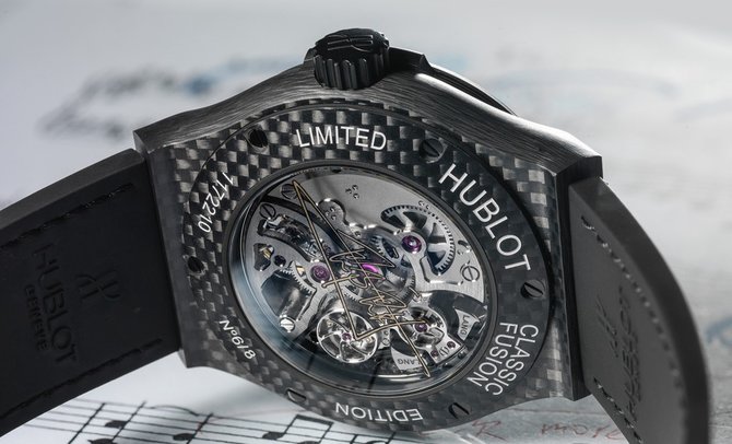 Hublot 504.QX.0180.VR.LAL16 Classic Fusion Tourbillon Cathedral Minute Repeater Carbon Lang Lang - фото 7