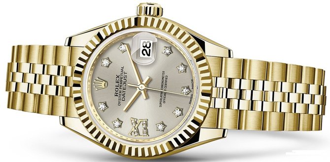 Rolex 279178-0004 Datejust Ladies 28 mm Yelow Gold  - фото 2