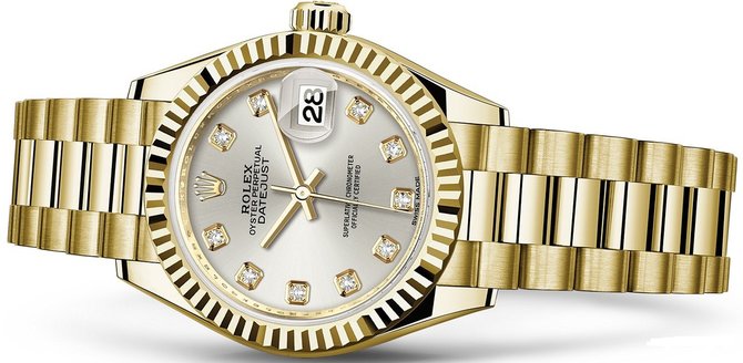 Rolex 279178-0015 Datejust Ladies 28 mm Yelow Gold  - фото 2
