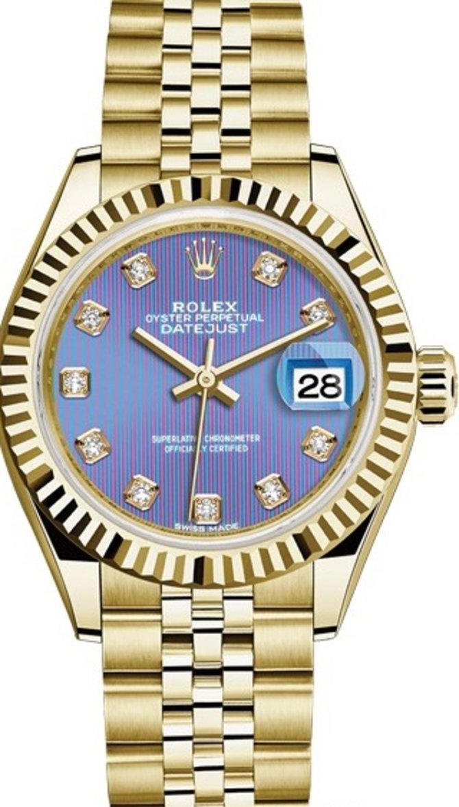 Rolex 279178-0019 Datejust Ladies 28 mm Yelow Gold  - фото 1