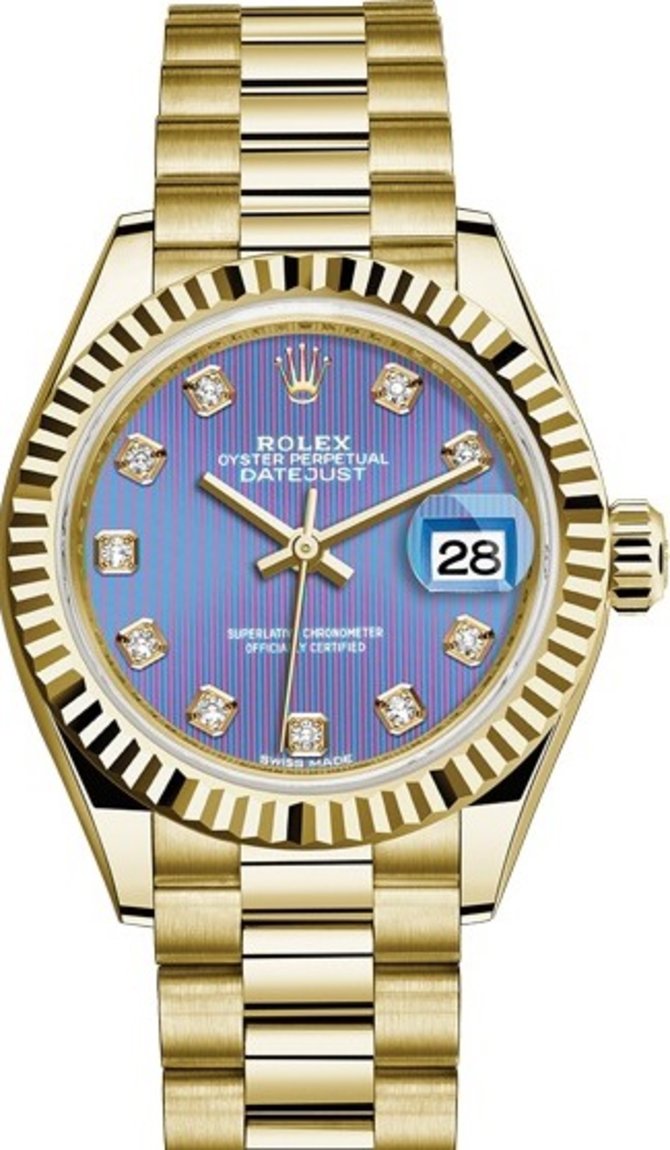Rolex 279178-0018 Datejust Ladies 28 mm Yelow Gold  - фото 1