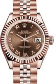 Rolex Datejust Ladies 279175-0015 28 mm Everose Gold 