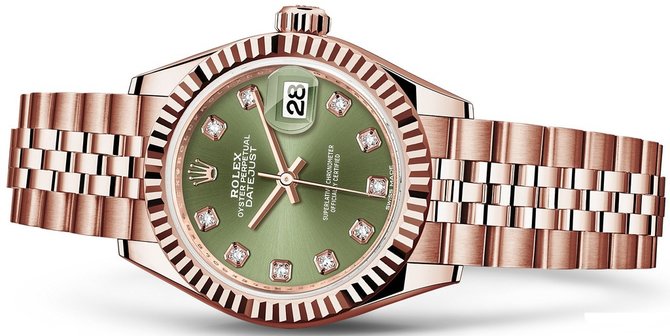 Rolex 279175-0013 Datejust Ladies 28 mm Everose Gold  - фото 2