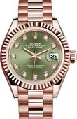Rolex Datejust Ladies 279175-0009 28 mm Everose Gold 