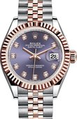 Rolex Datejust Ladies 279171-0015 28 mm Steel and Everose Gold