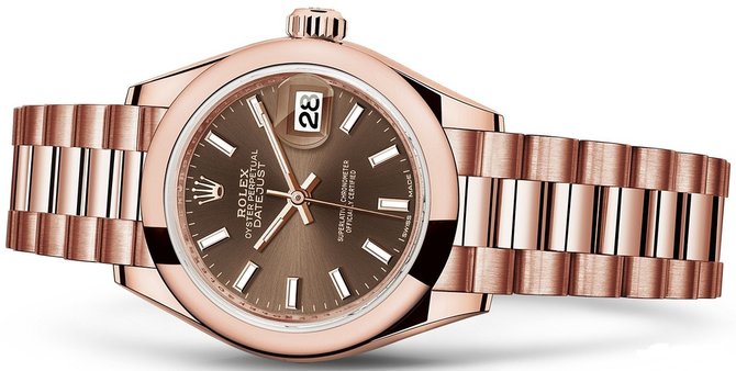Rolex 279165-0007 Datejust Ladies 28 mm Everose Gold  - фото 2