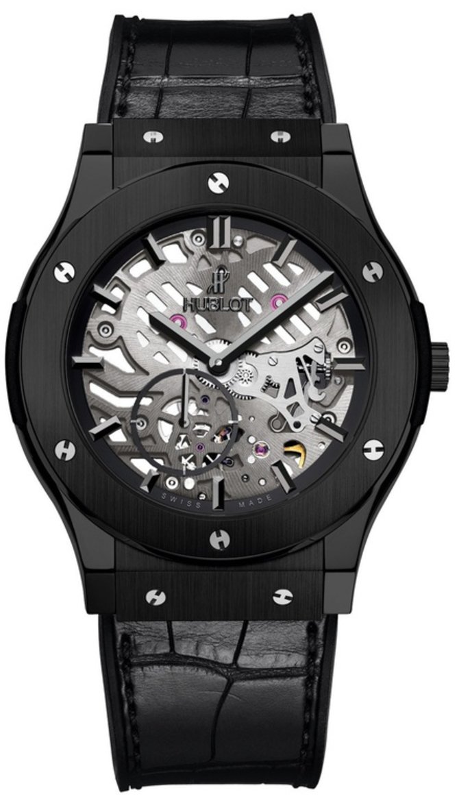 Hublot 545.CM.0140.LR Classic Fusion Ultra-Thin Skeleton All Black - фото 1