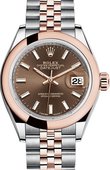 Rolex Datejust Ladies 279161-0017 28 mm Steel and Everose Gold