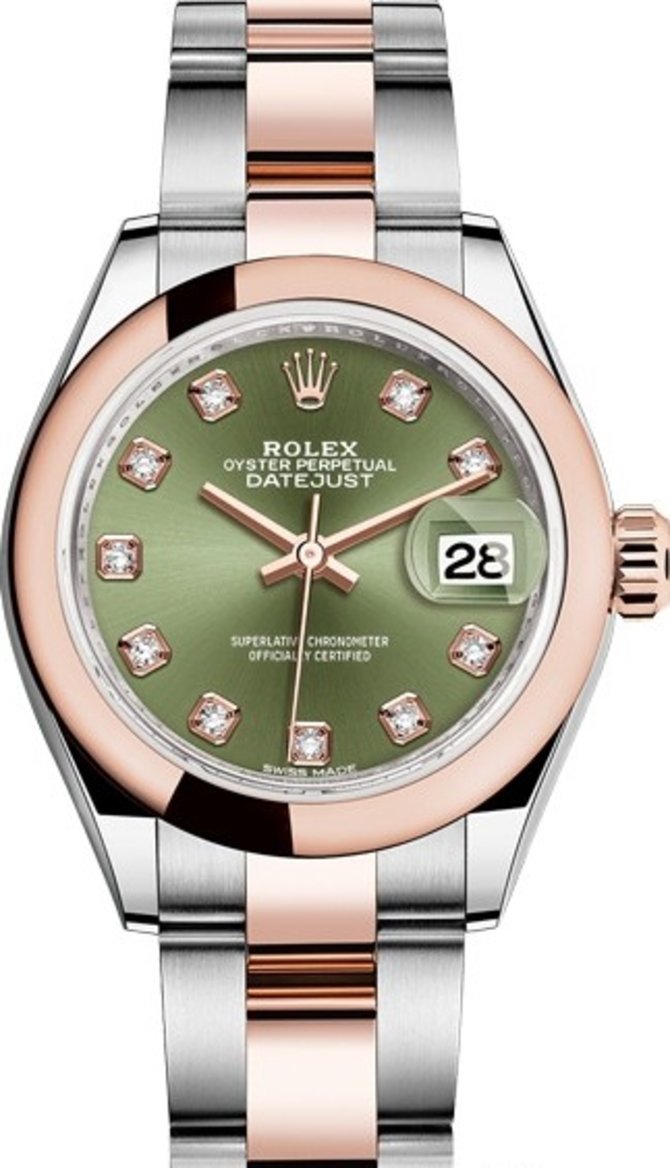 Rolex 279161-0008 Datejust Ladies 28 mm Steel and Everose Gold - фото 1