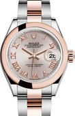 Rolex Datejust Ladies 279161-0006 28 mm Steel and Everose Gold
