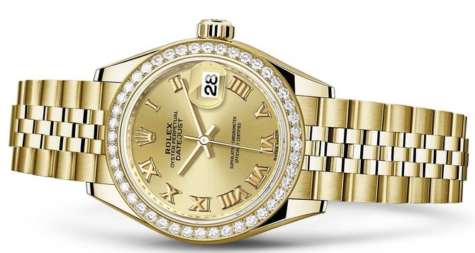 Rolex 279138rbr-0022 Datejust Ladies 28 mm Yelow Gold  - фото 2