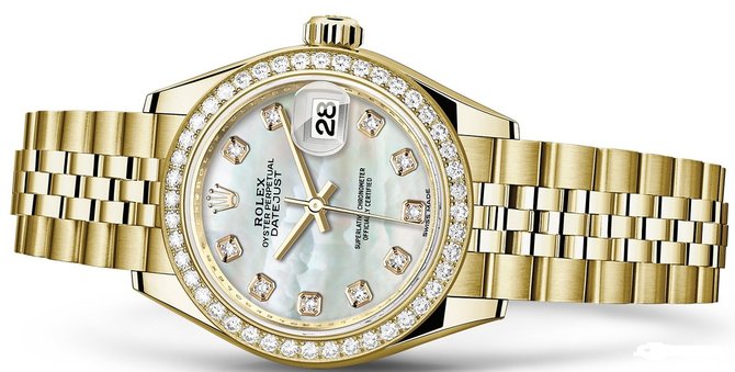 Rolex 279138rbr-0016 Datejust Ladies 28 mm Yelow Gold  - фото 2