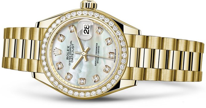 Rolex 279138rbr-0015 Datejust Ladies 28 mm Yelow Gold  - фото 2